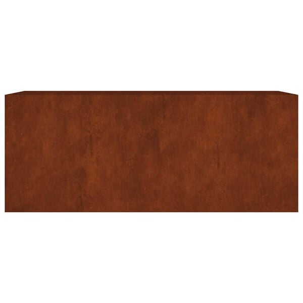 vidaXL Jardinera acero corten 200x80x80 cm
