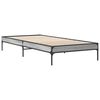 vidaXL Estructura cama madera ingenier&iacute;a metal gris Sonoma 90x190 cm