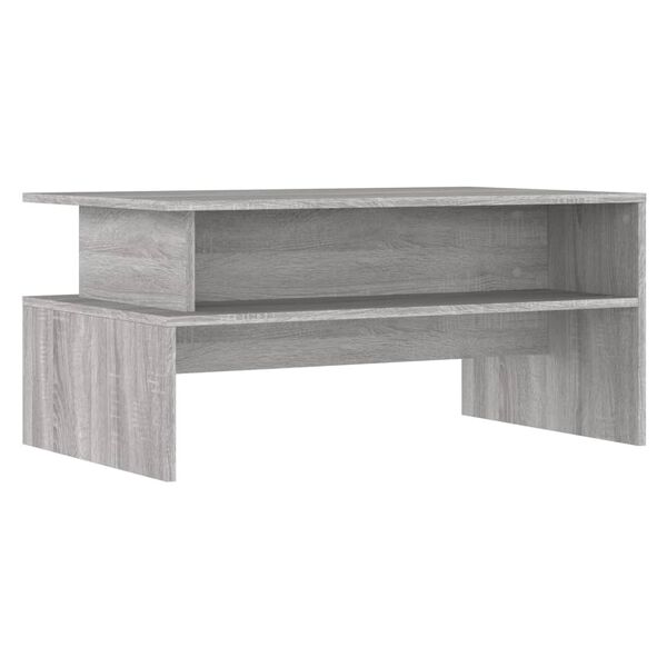 vidaXL Mesa de centro madera de ingenier&iacute;a gris Sonoma 90x55x42,5 cm