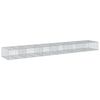 vidaXL Cesta de gaviones con cubierta hierro galvanizado 600x100x50 cm