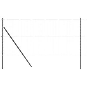 vidaXL Postes de cerca 13 pcs Gris Ø32mm 200 cm Acero galvanizado