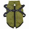 vidaXL Abrigo perro arn&eacute;s impermeable reflectante L28 verde militar
