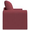 vidaXL Sof&aacute; cama 60cm Rojo vino tela