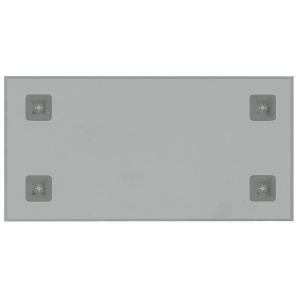 vidaXL Pizarra magn&eacute;tica de pared vidrio templado blanco 60x30 cm
