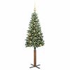 vidaXL Árbol de Navidad Delgado con 150 LED con soporte Verde y 150 cm