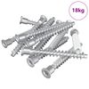 vidaXL Tornillos Confirmat 2100 pcs Plateado Metal