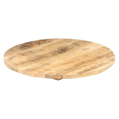 vidaXL Superficie de mesa redonda madera maciza de mango 25-27 mm 80cm