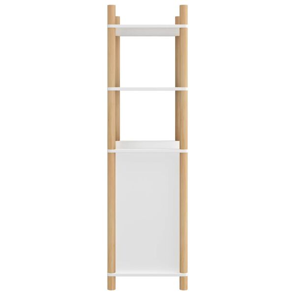 vidaXL Aparador alto madera contrachapada blanco 60x40x141 cm