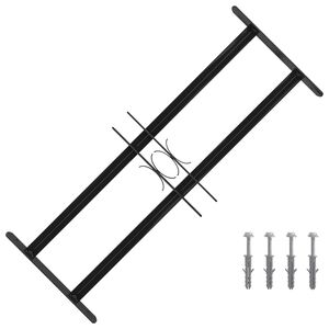 vidaXL Rejilla de Ventana Negro 76 x 30 cm