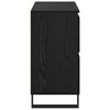 vidaXL Aparador 2 pcs Roble Negro 60 x 35 x 70 cm
