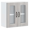 vidaXL Armario de cocina con puerta de cristal Kalmar Sonoma gris