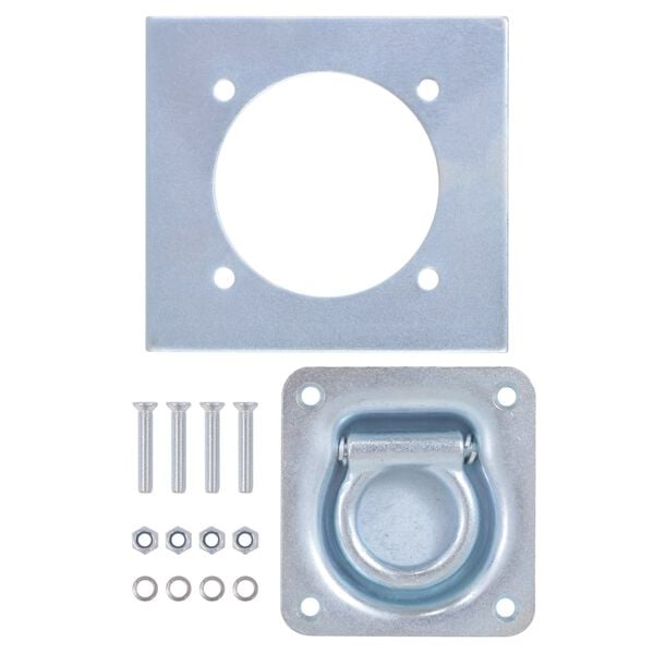 vidaXL Anillos de sujeci&oacute;n de tr&aacute;iler 8 pzas. acero galvanizado 2000kg