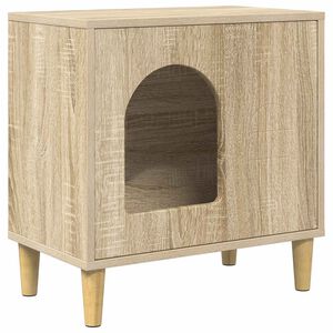vidaXL Casa para Gatos Sonoma 51 x 30 x 52 cm Madera de ingenier&iacute;a