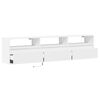 vidaXL Mueble de TV de pared con LED blanco 180x31x45 cm