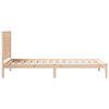 vidaXL Cama extralarga sin colch&oacute;n madera maciza 90x210 cm