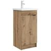 vidaXL Vanidad de ba&ntilde;o con lavabo Roble artisan 42 x 40 x 84,5 cm