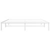 vidaXL Estructura de cama sin colch&oacute;n metal blanco 183x213 cm
