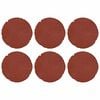 vidaXL Piedra decorativa 6 uds. Rojo &Oslash; 45 x 1,8 cm Goma