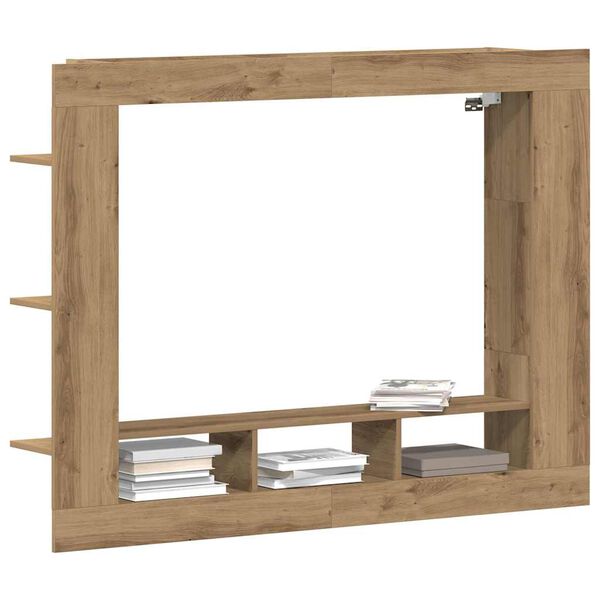 vidaXL Gabinete de TV Roble artisan 152 x 22 x 113 cm