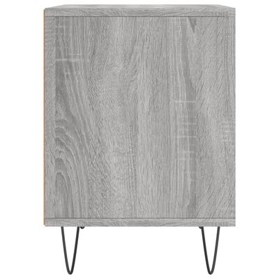 vidaXL Mesita de noche madera de ingeniería gris Sonoma 40x35x50 cm