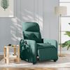 vidaXL Sill&oacute;n reclinable el&eacute;ctrico tela verde oscuro