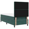 vidaXL Cama tipo Box Spring con colch&oacute;n Verde oscuro 100 x 200 cm tela