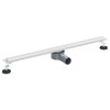vidaXL Desag&uuml;e de ducha 360&deg; con modelo delgado Plateado 80 cm