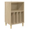 vidaXL Soporte para tocadiscos Roble Sonoma 47 x 39,5 x 74,5 cm