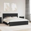 vidaXL Estructura de cama Negro 180 x 200 cm Madera de pino macizo
