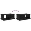 vidaXL Mesa de Caf&eacute; Roble Negro 90 x 50 x 35 cm Madera de ingenier&iacute;a