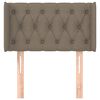 vidaXL Cabecero de tela gris taupe 83x16x78/88 cm