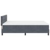 vidaXL Cama tipo Box Spring Gris oscuro 140 x 200 cm Terciopelo