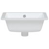 vidaXL Lavabo de ba&ntilde;o rectangular cer&aacute;mica blanco 39x30x18,5 cm