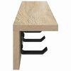vidaXL Perchero de pared Roble Sonoma 40 x 10,5 x 10,5 cm