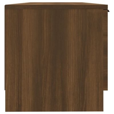 vidaXL Mueble de TV madera contrachapada marrón roble 102x35x36,5 cm