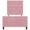vidaXL Cama tipo Box Spring con cabecera Rosa 90 x 200 cm Terciopelo