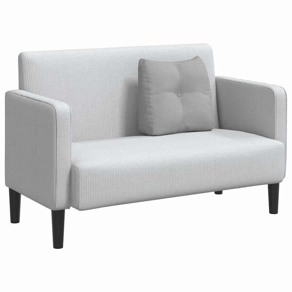 vidaXL Cojín de Espalda Gris Nube 45 x 24 x 50 cm tela