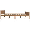 vidaXL Estructura cama sin colchón madera pino marrón miel 180x200 cm