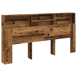 vidaXL Cabecero armario madera ingenier&iacute;a envejecida 200x19x103,5 cm