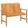 vidaXL Banco de jard&iacute;n madera maciza de acacia 109 cm