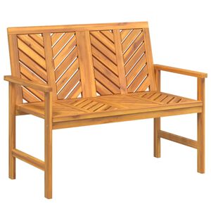 vidaXL Banco de jard&iacute;n madera maciza de acacia 109 cm