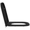 vidaXL Asiento de WC Negro 44,5 x 35 x 3,6 cm Duroplast