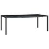 vidaXL Mesa de jard&iacute;n de acero gris antracita 200x100x72 cm