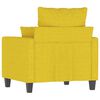 vidaXL Sill&oacute;n de tela amarillo claro 60 cm