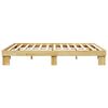 vidaXL Estructura de cama sin colch&oacute;n 140x200 cm madera maciza roble