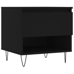 vidaXL Mesa de centro madera de ingenier&iacute;a negro 50x46x50 cm