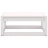 vidaXL Set de salón de jardín de 9 pzas blanco madera maciza de pino