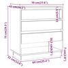 vidaXL Aparador de madera contrachapada marr&oacute;n roble 70x41x75 cm