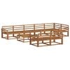 vidaXL Conjunto de sof&aacute;s de exterior 9 pcs Natural