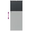 vidaXL Persianas venecianas Manual Negro 220 x 85 cm Aluminio